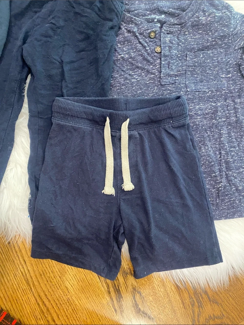 3T Lot Navy lightweight pants, lightweight Sweatpants, Shorts, tee